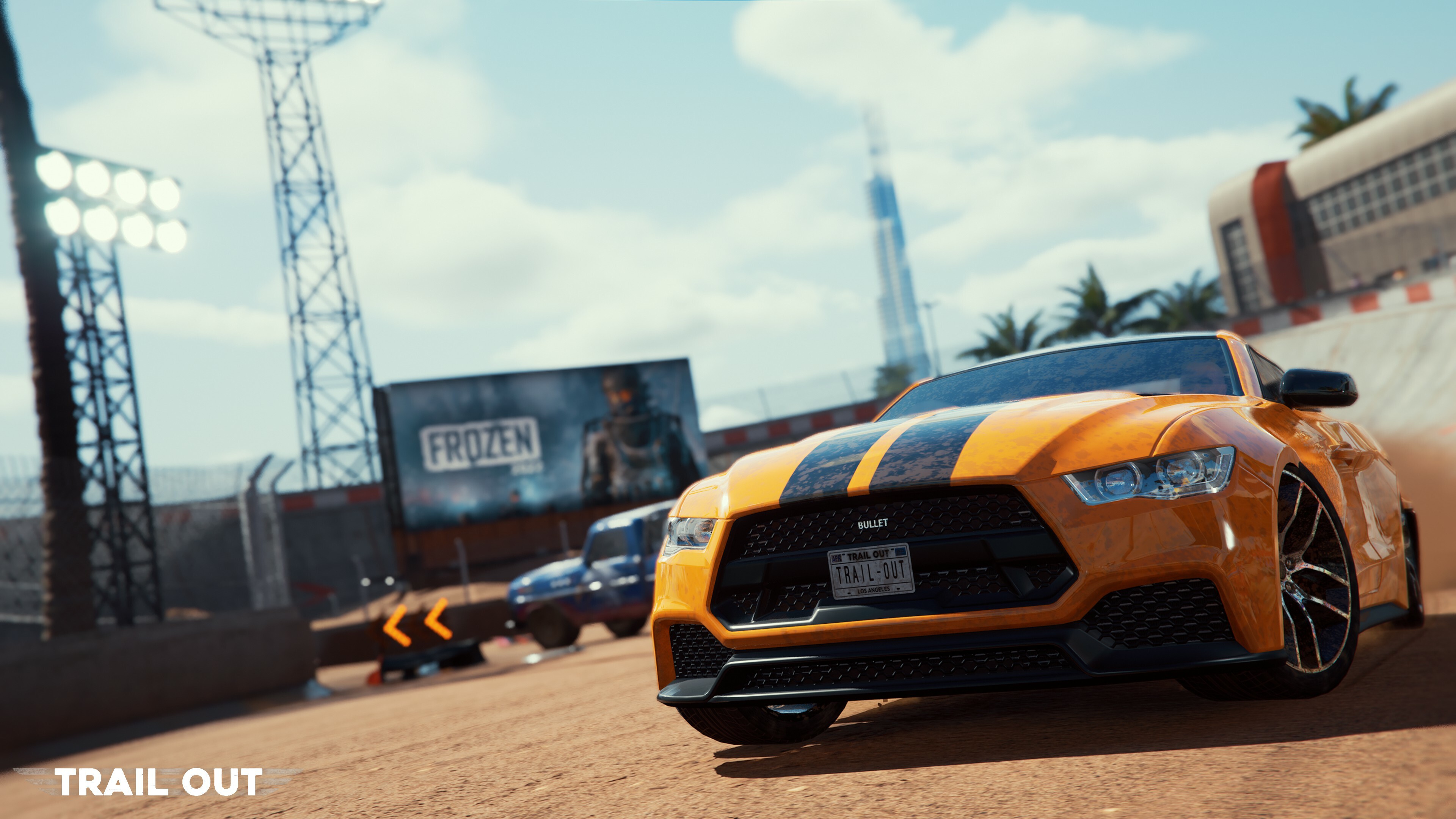 Upgraded garage and muscle build in TRAIL OUT