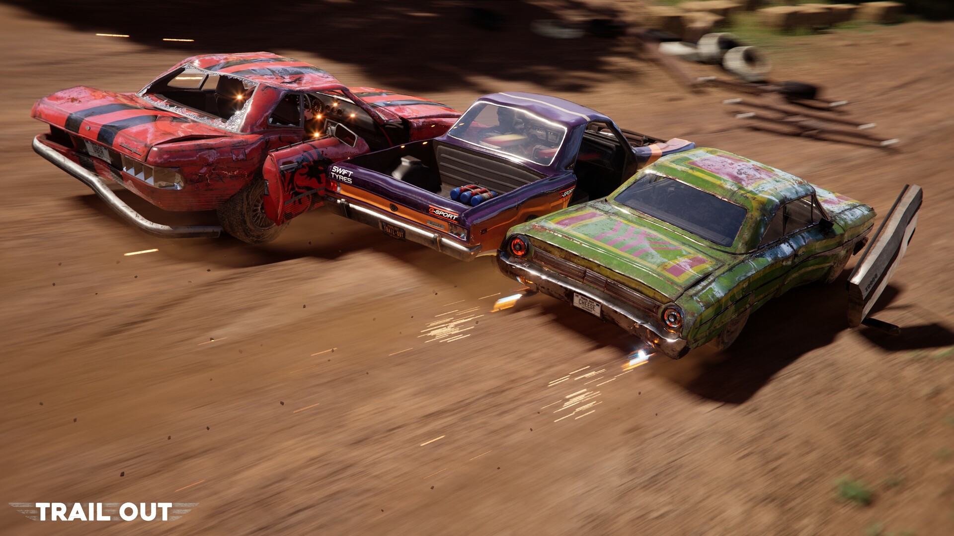 Open-world highways and crash arenas in TRAIL OUT