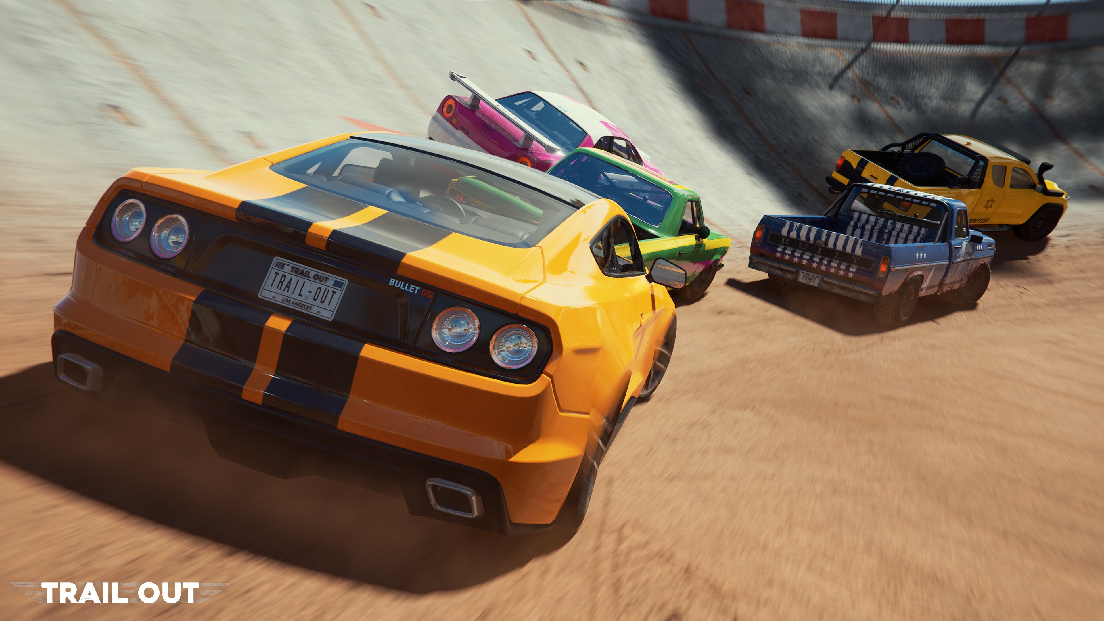 Dusty canyon sprint route in TRAIL OUT